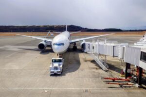 長崎空港　飛行機風景