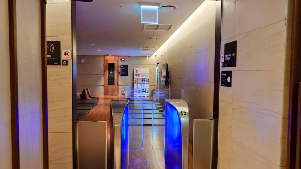 仁川空港　SPA at Home T1 ラウンジ（仮眠スペース）入口