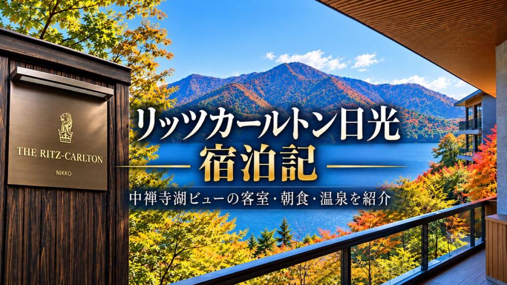 リッツカールトン日光 宿泊記｜中禅寺湖ビューの客室・朝食・温泉を紹介